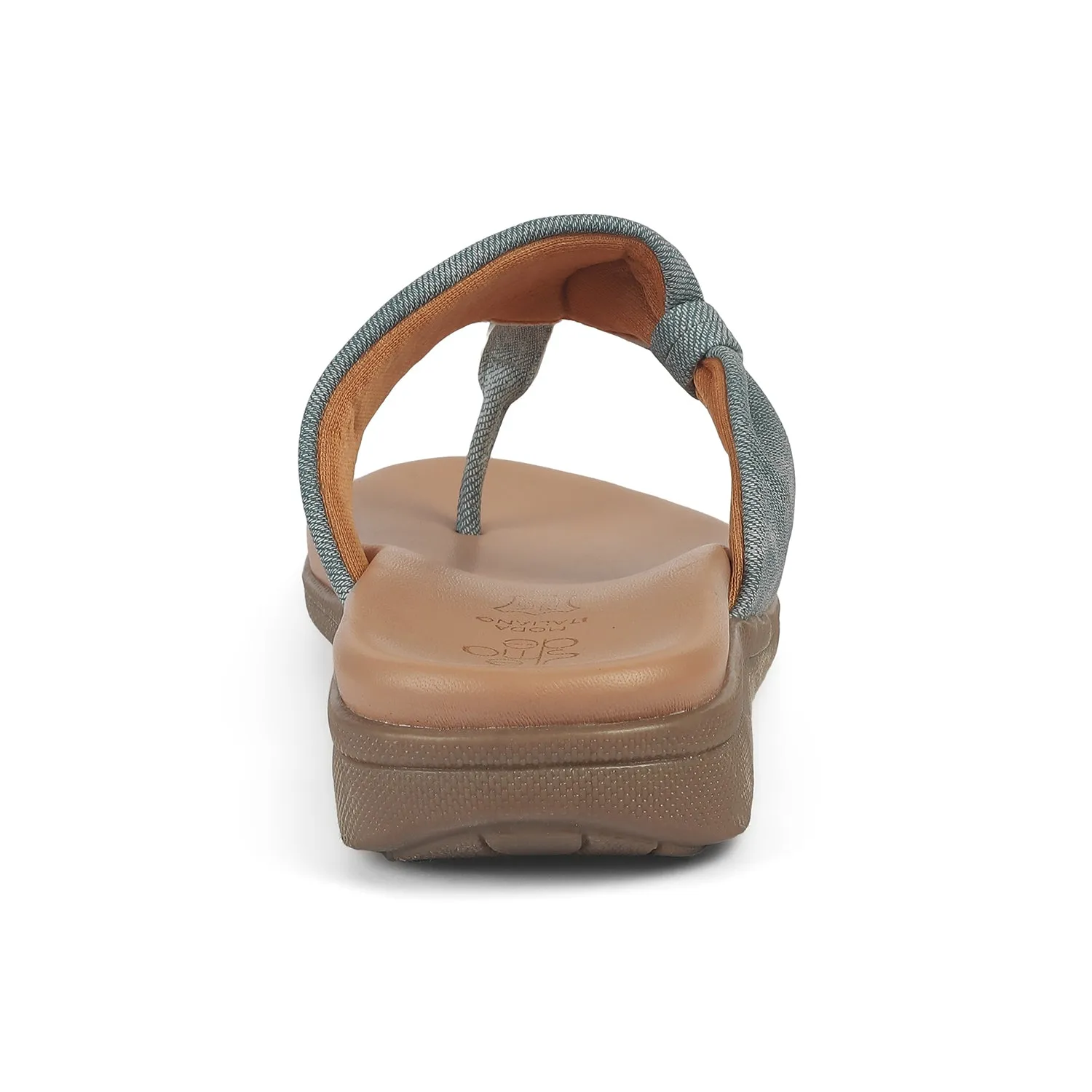 Tresmode Copela Blue Women's Dress Platform Flats