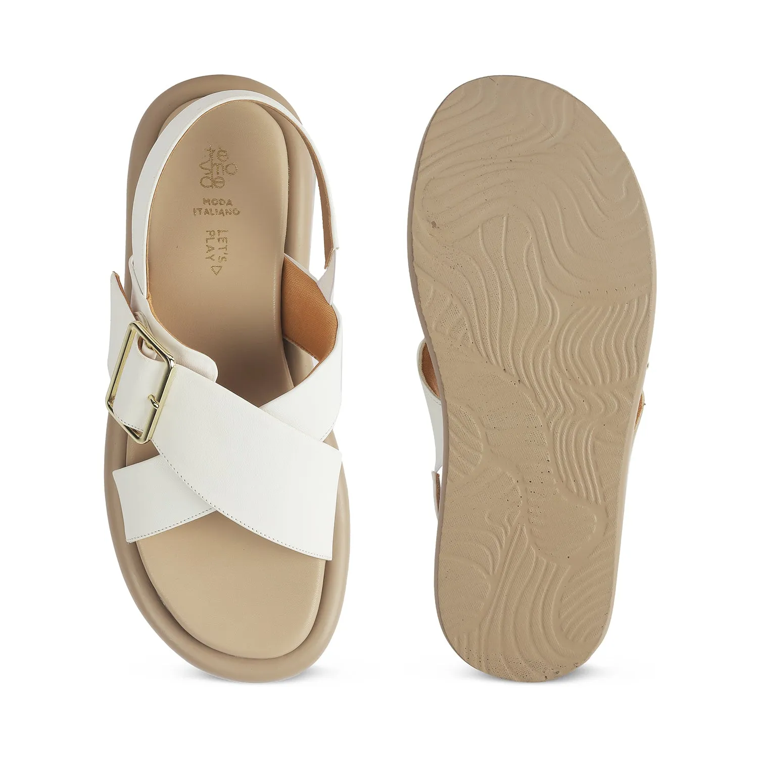Tresmode Gogoro White Women's Casual Flats
