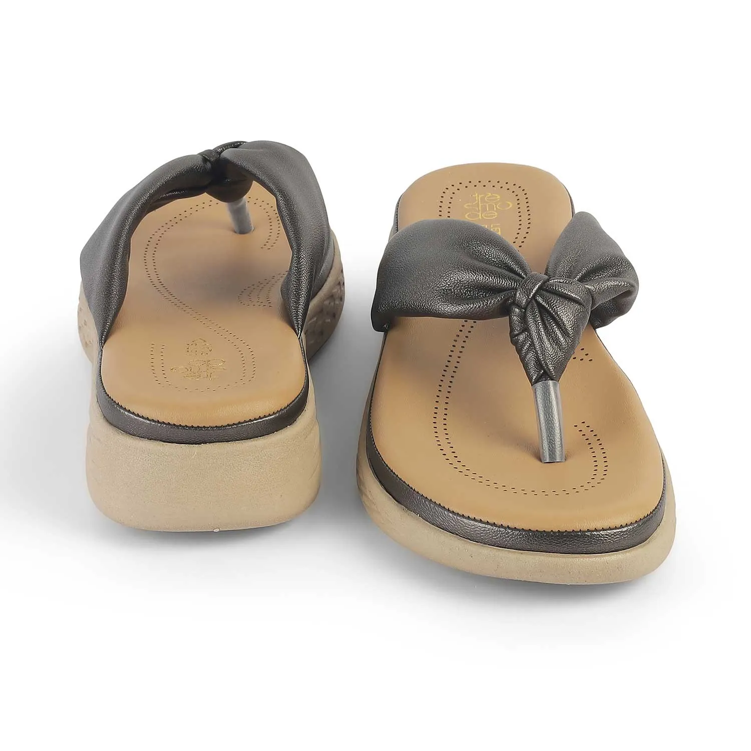 Tresmode Habe Pewter Women's Casual Wedge Sandals