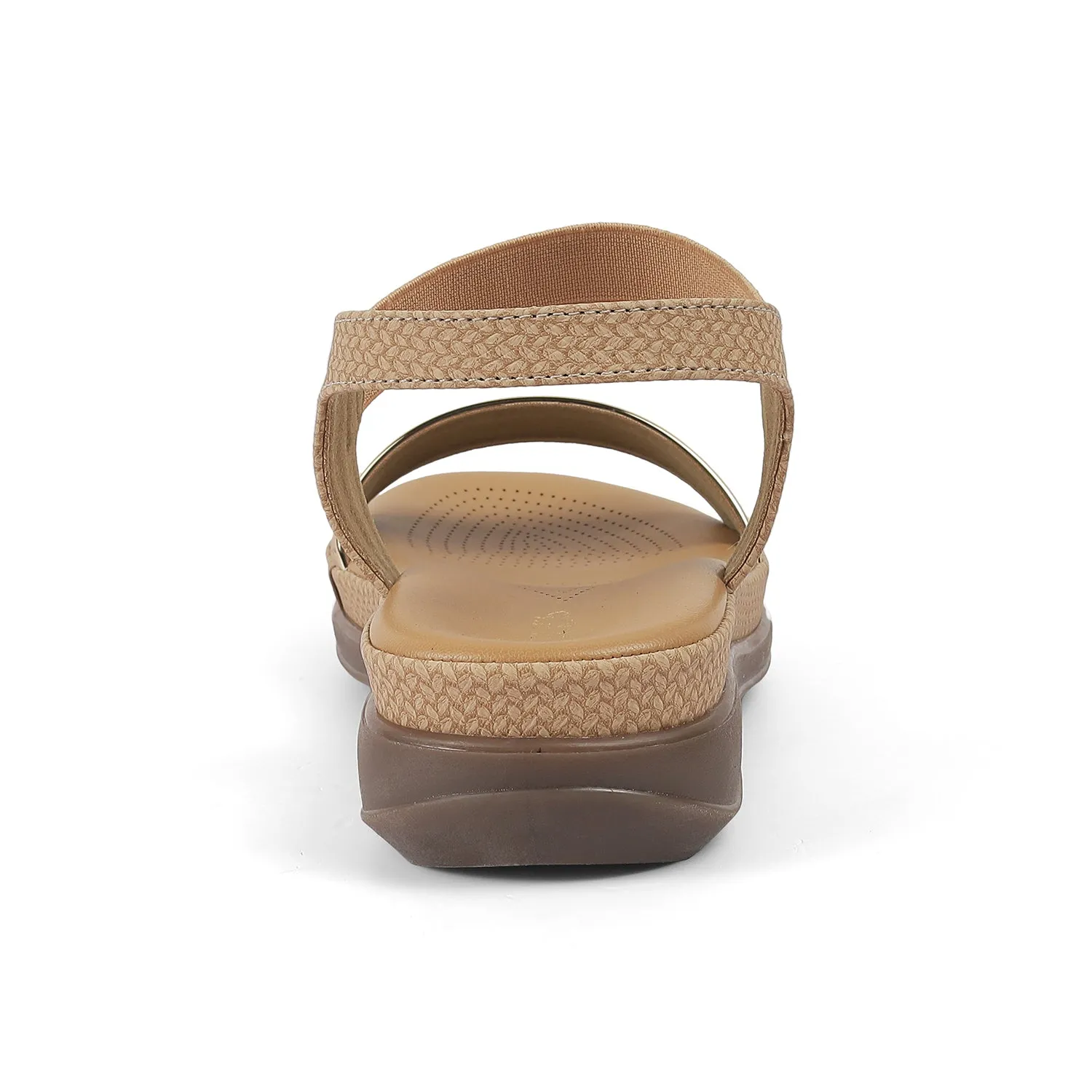 Tresmode Reny Beige Women's Casual Platform Flats