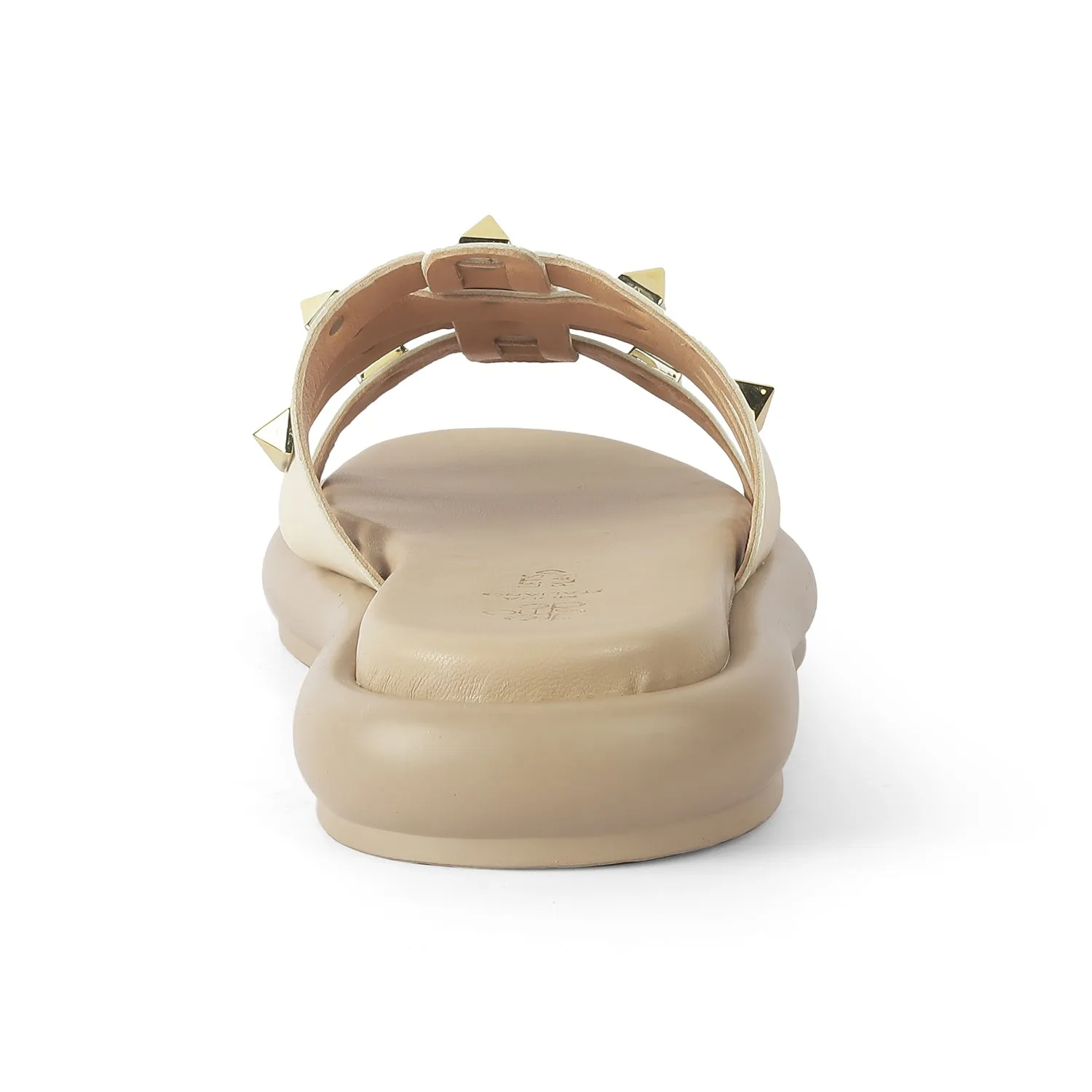 Tresmode Rovoro Beige Women's Casual Platform Flats