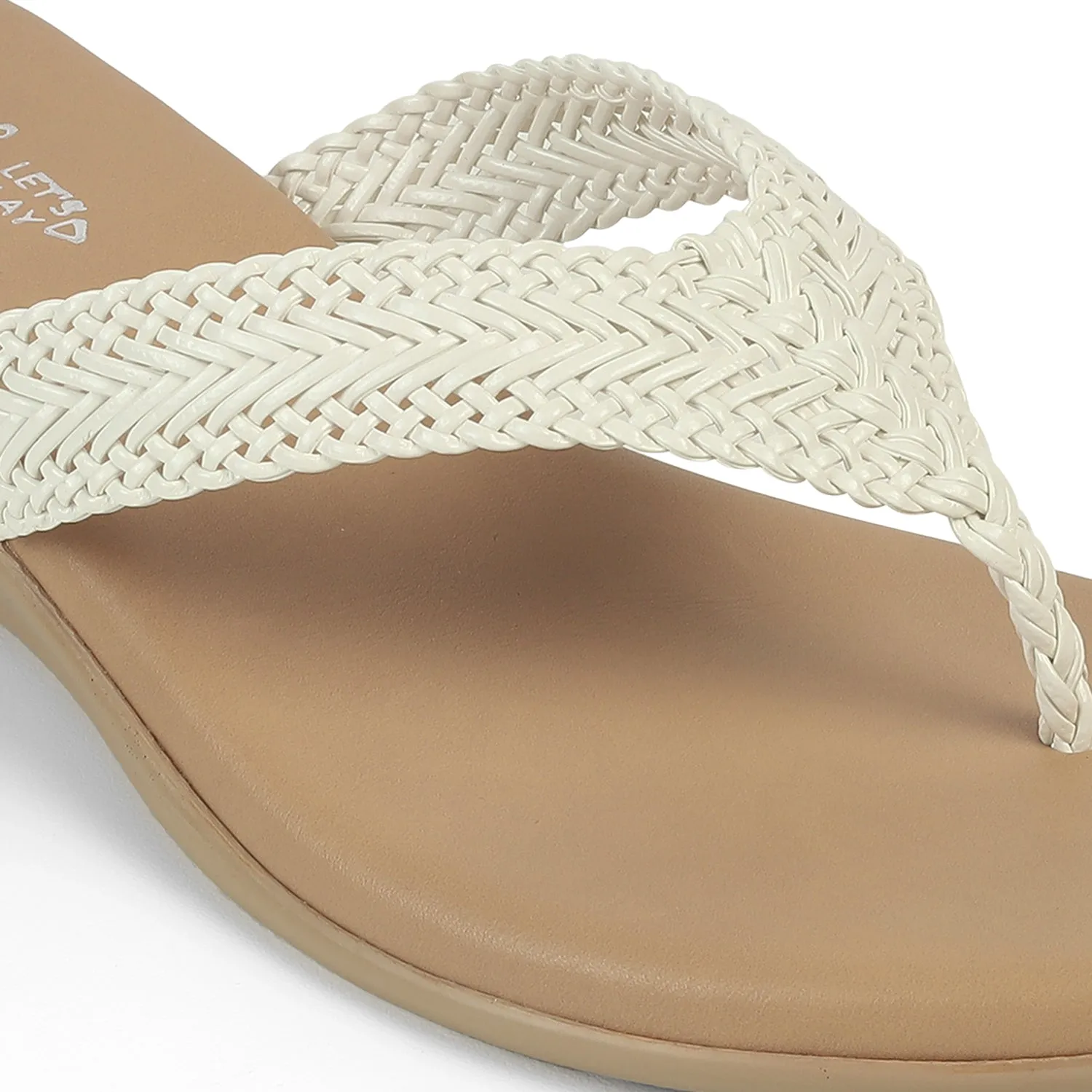Tresmode Soeve White Women's Dress Sandals