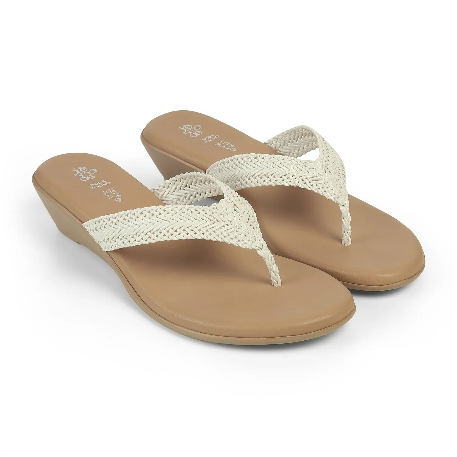 Tresmode Soeve White Women's Dress Sandals