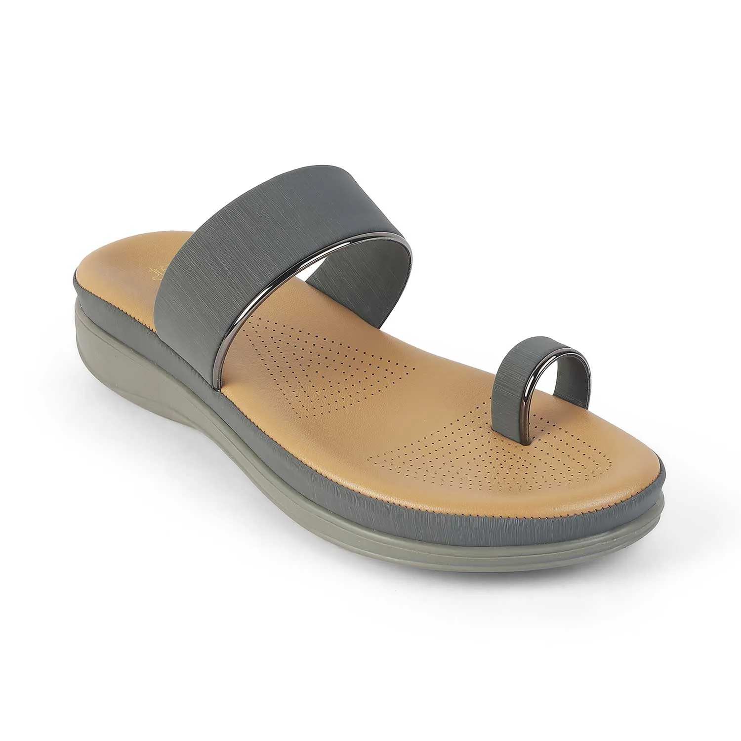 Tresmode Sotern Blue Platform Flats For Women