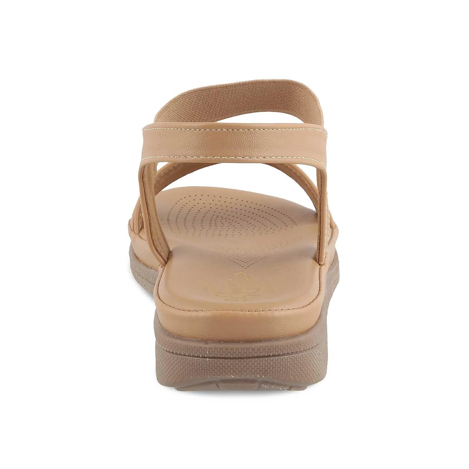 Tresmode Stepi TMS-1 Beige Women's Casual Platform Flats