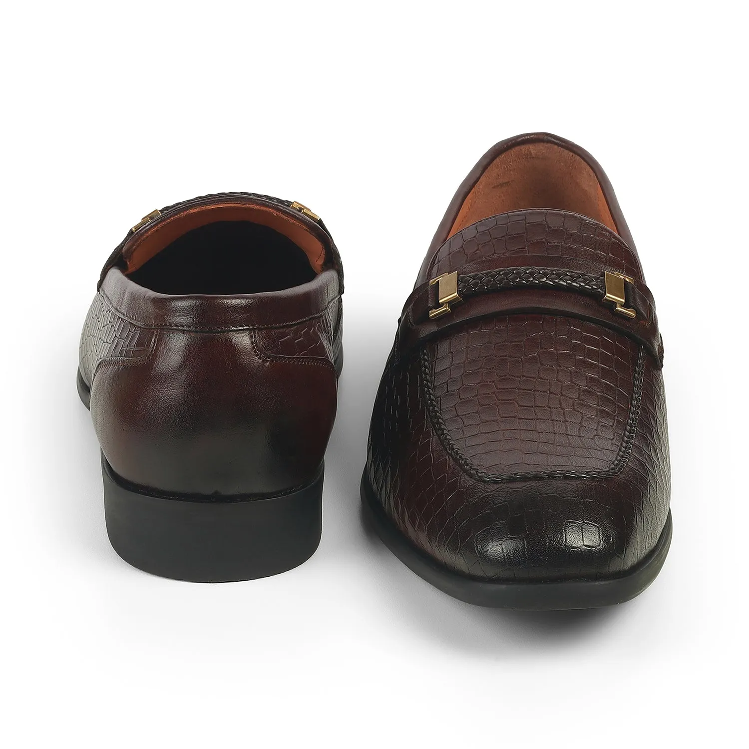 Tresmode Sweb Brown Men's Leather Loafers