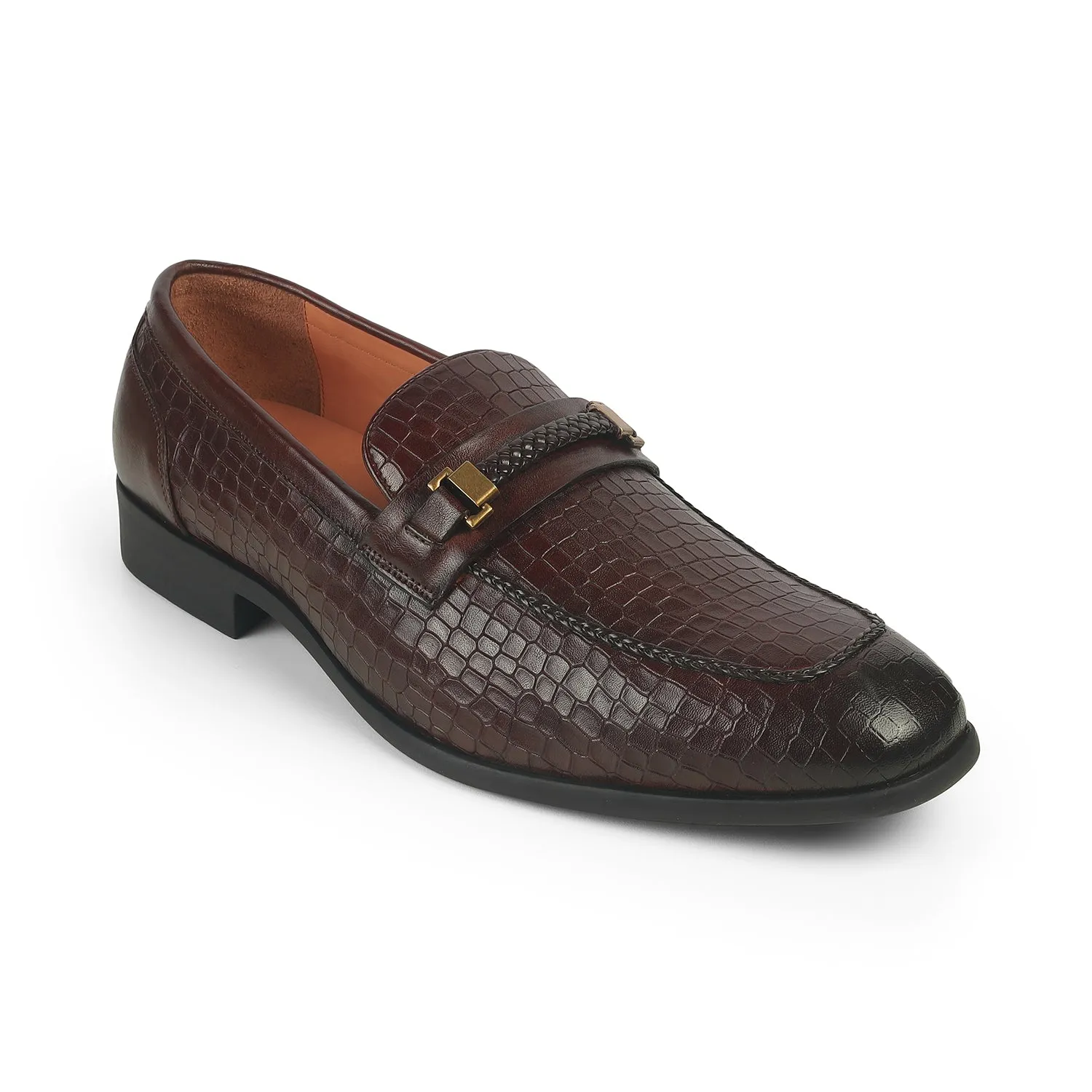 Tresmode Sweb Brown Men's Leather Loafers