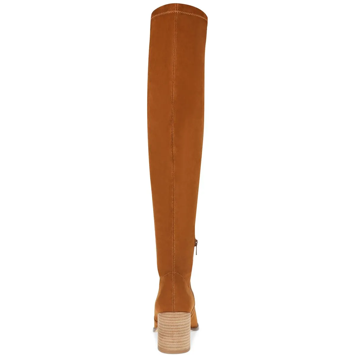 Trude Womens Faux-Suede Block-Heel Over-The-Knee Boots
