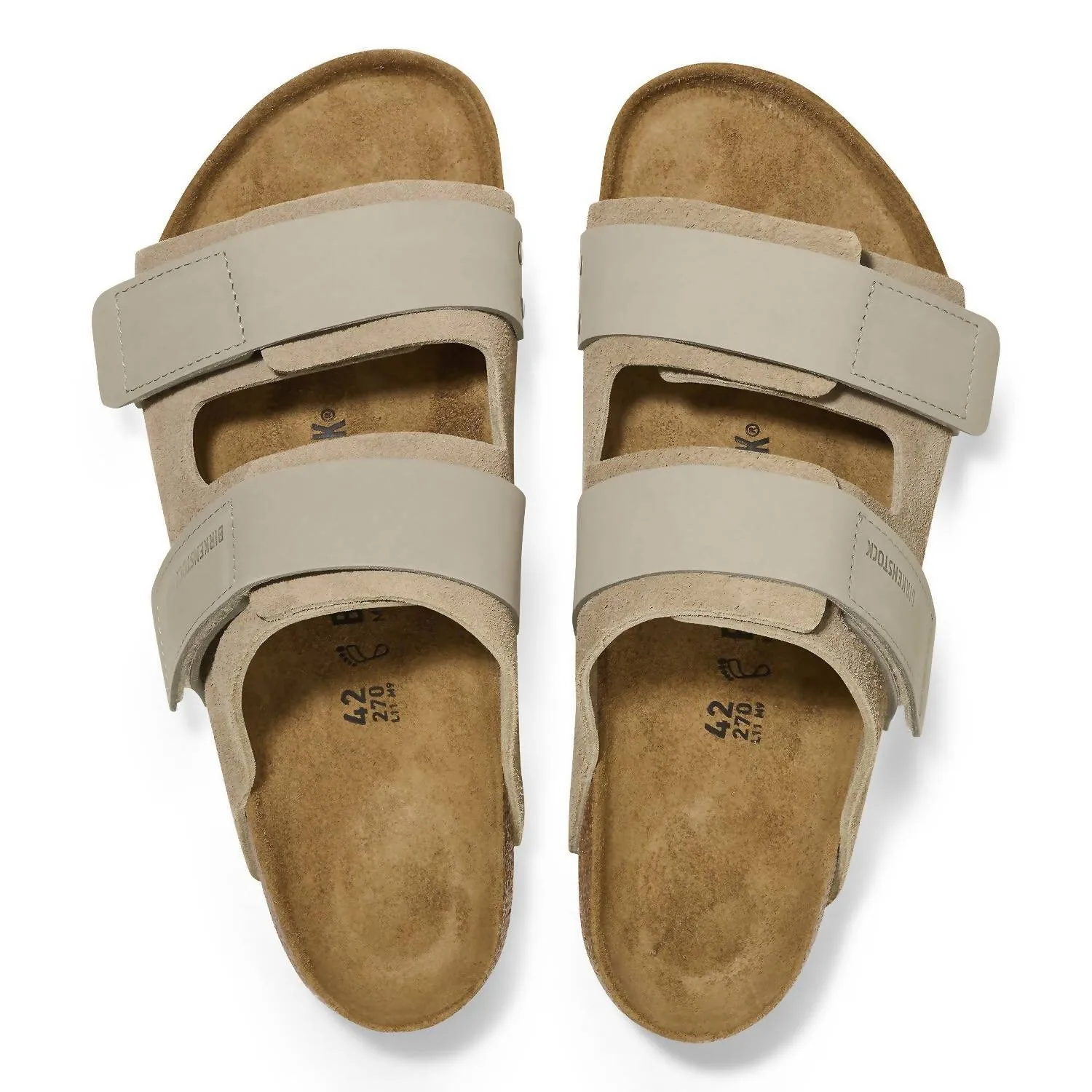 Unisex Uji Sandal In Taupe Suede