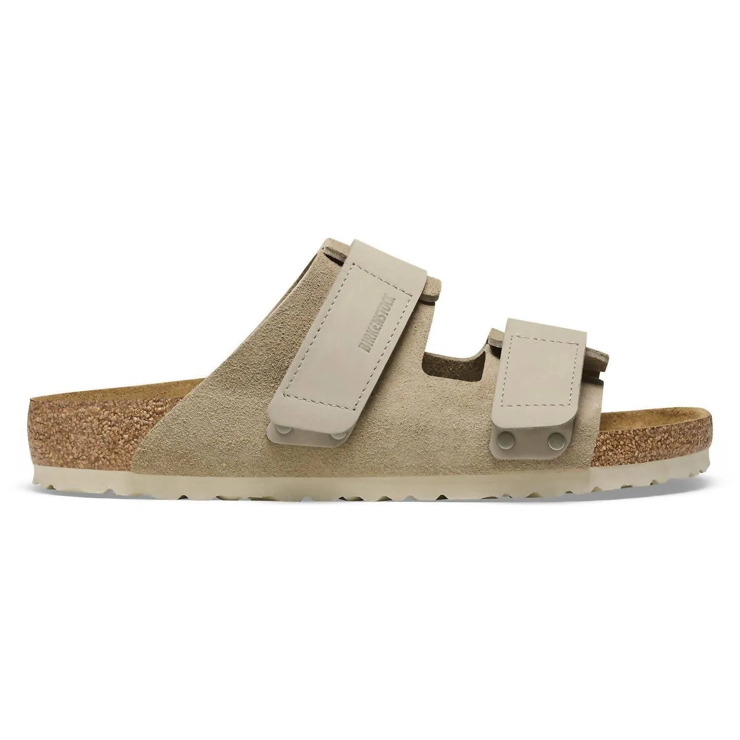 Unisex Uji Sandal In Taupe Suede