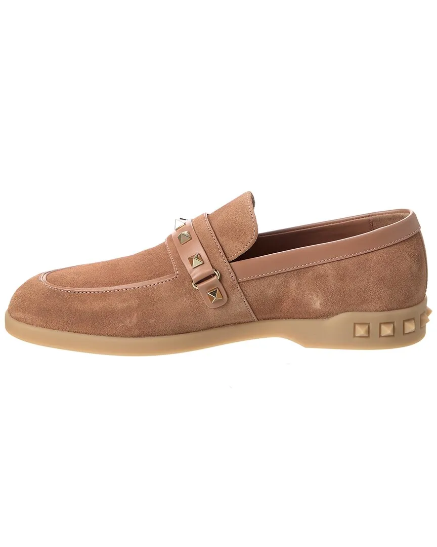 Valentino Leisure Flows Suede & Leather Loafer