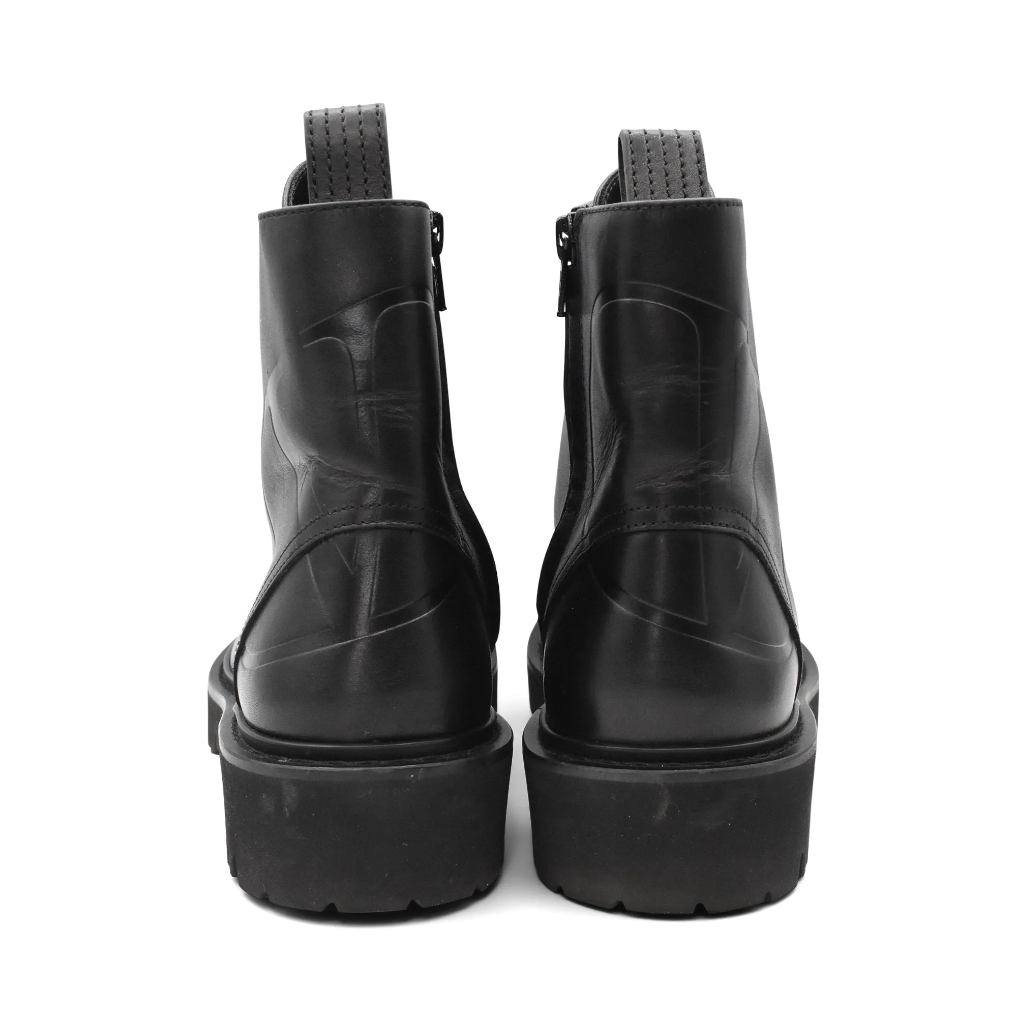 Valentino 'V Logo' Combat Boots - Women's 37