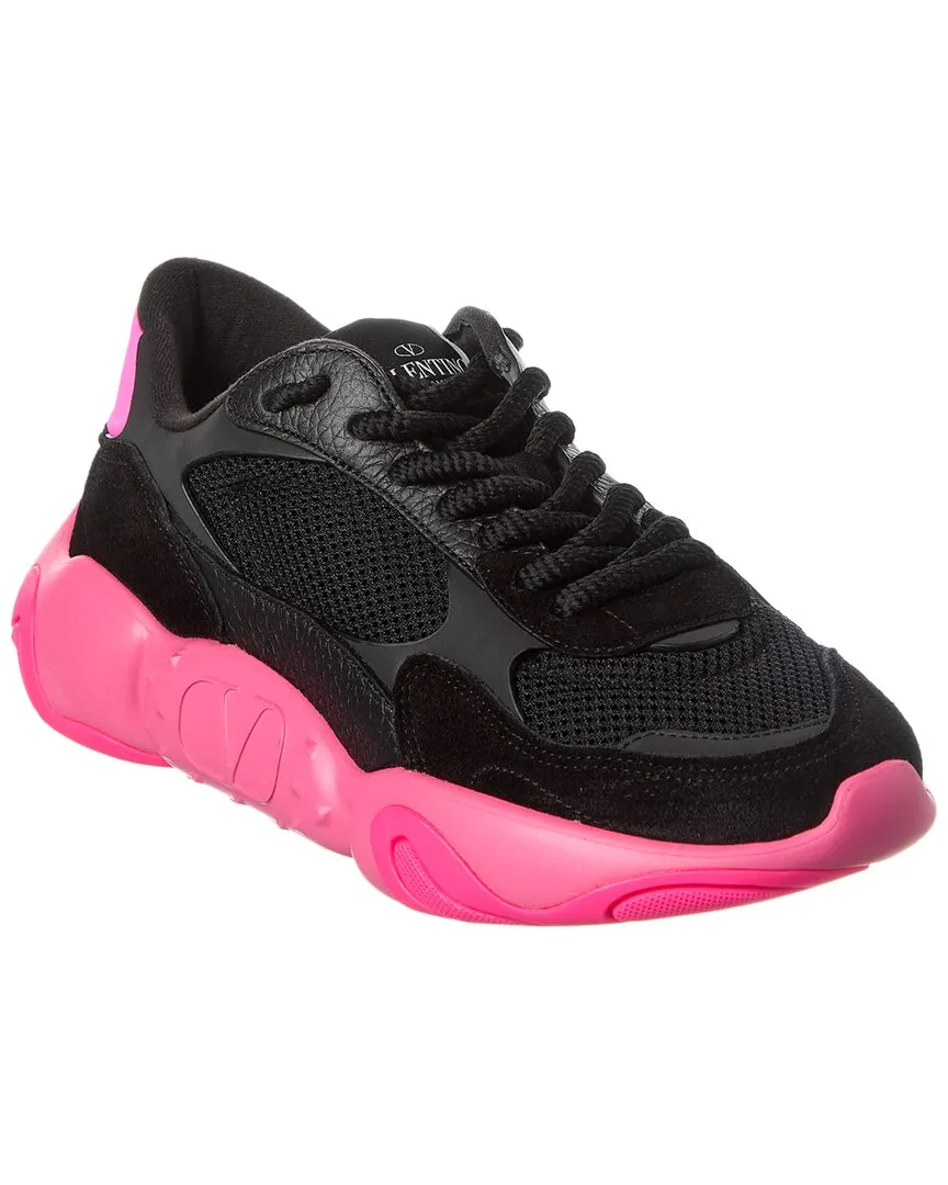 Valentino VLogo Mesh & Leather Sneaker