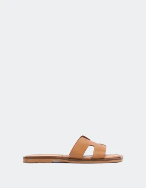 Valmy Tan Leather