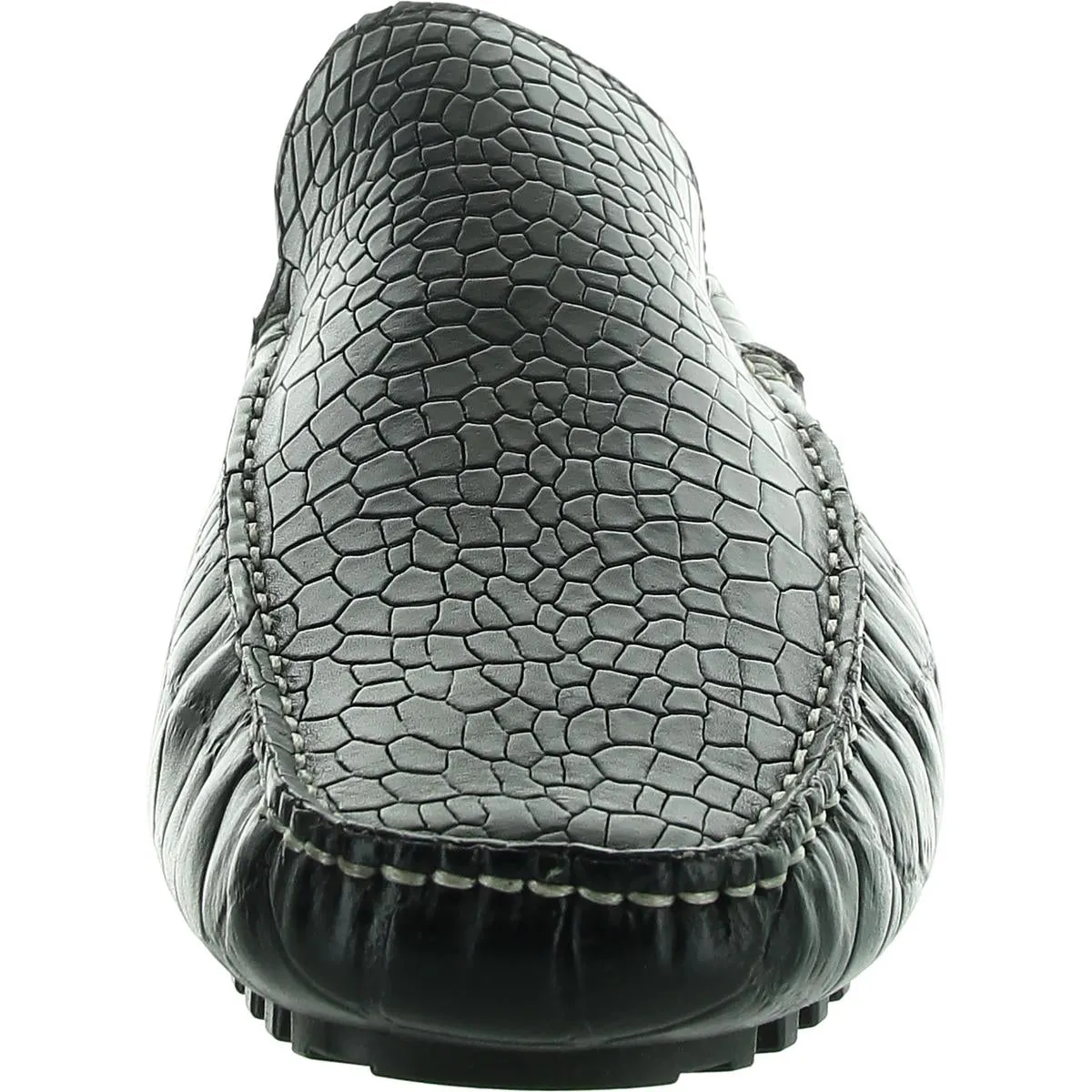 Vildi Mens Leather Slip On Loafers