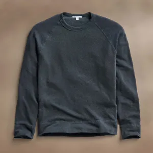 Vintage French Terry Sweatshirt - Blue Noir Pigment