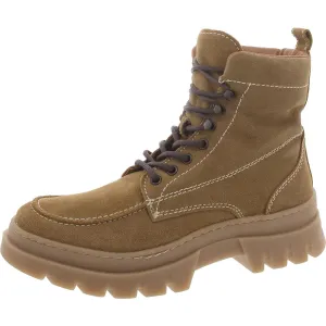 Wager Mens Lace Up Round Toe Combat & Lace-Up Boots