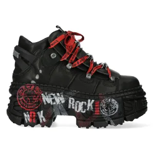 WALL106-C9 Boots Metallic Leather Platform