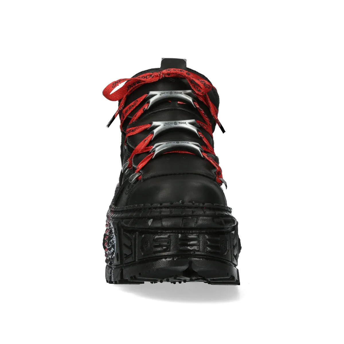WALL106-C9 Boots Metallic Leather Platform