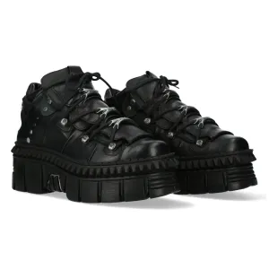 WALL106-S13 Boots Metallic Leather Platform