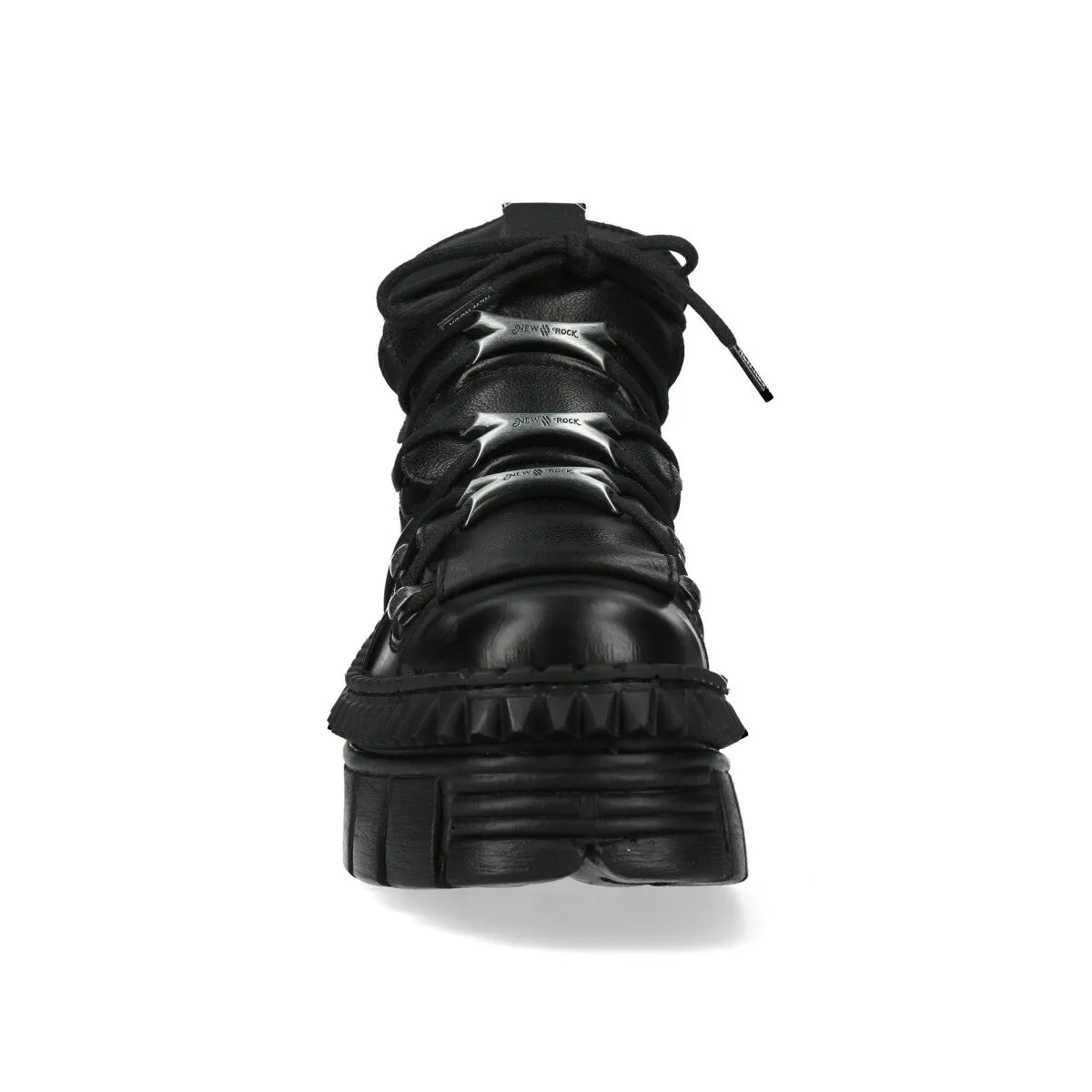 WALL106-S13 Boots Metallic Leather Platform