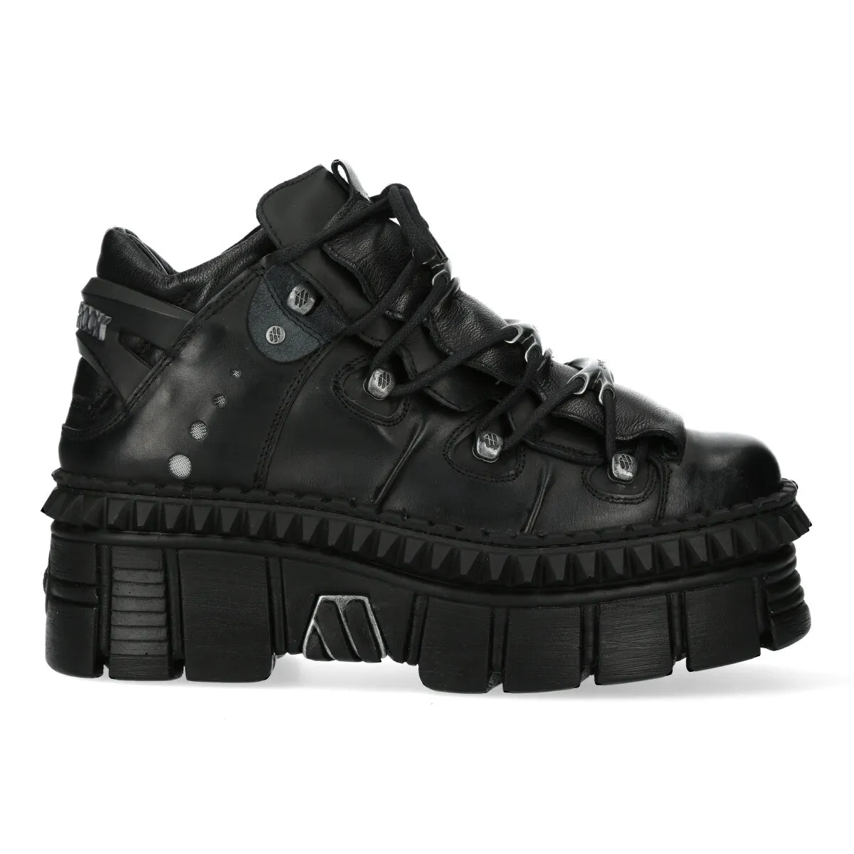 WALL106-S13 Boots Metallic Leather Platform