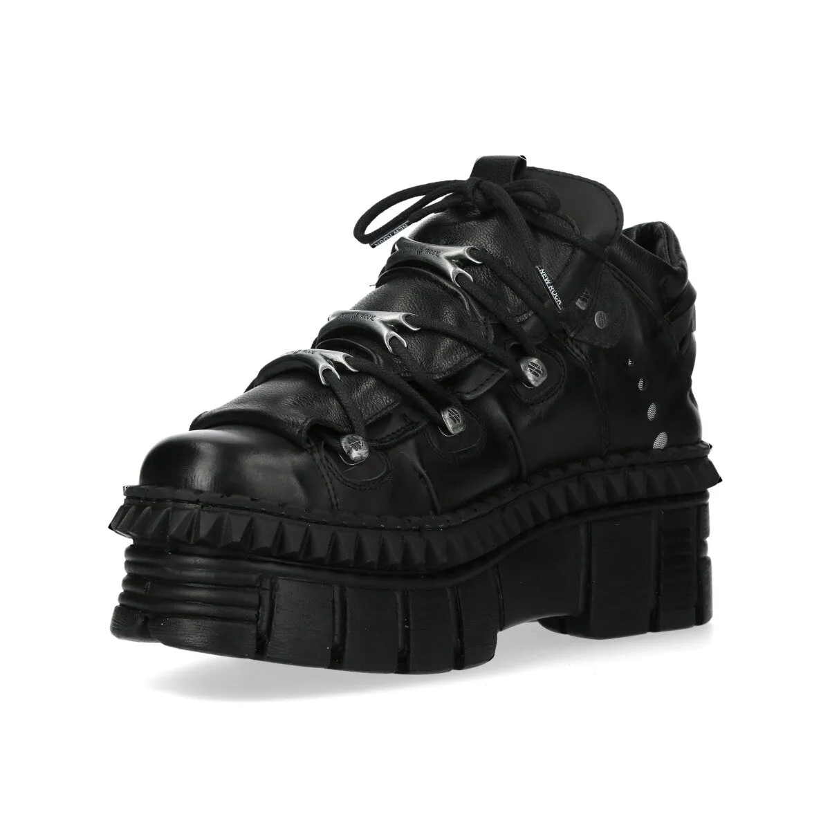 WALL106-S13 Boots Metallic Leather Platform
