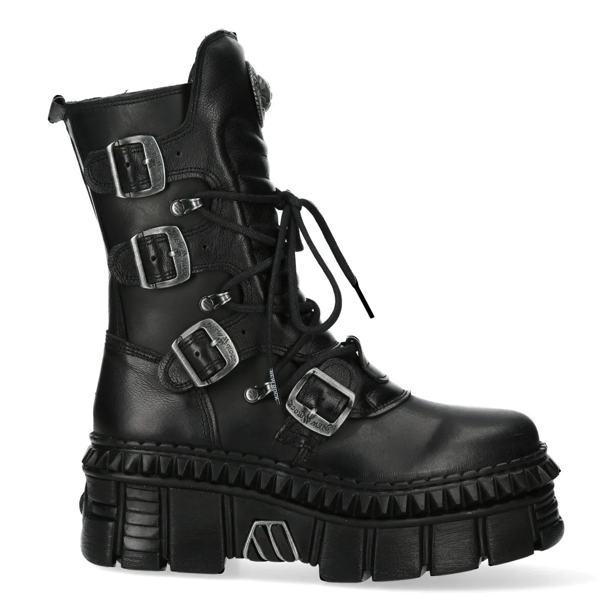 WALL373-S6 Boots Punk Leather Platform