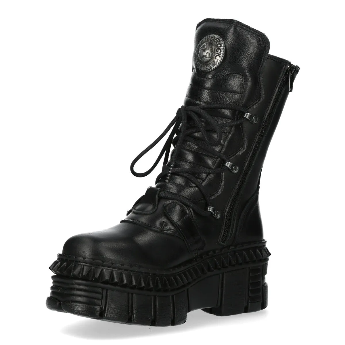 WALL373-S6 Boots Punk Leather Platform