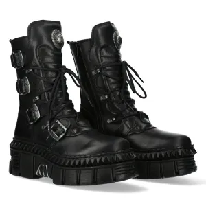 WALL373-S6 Boots Punk Leather Platform