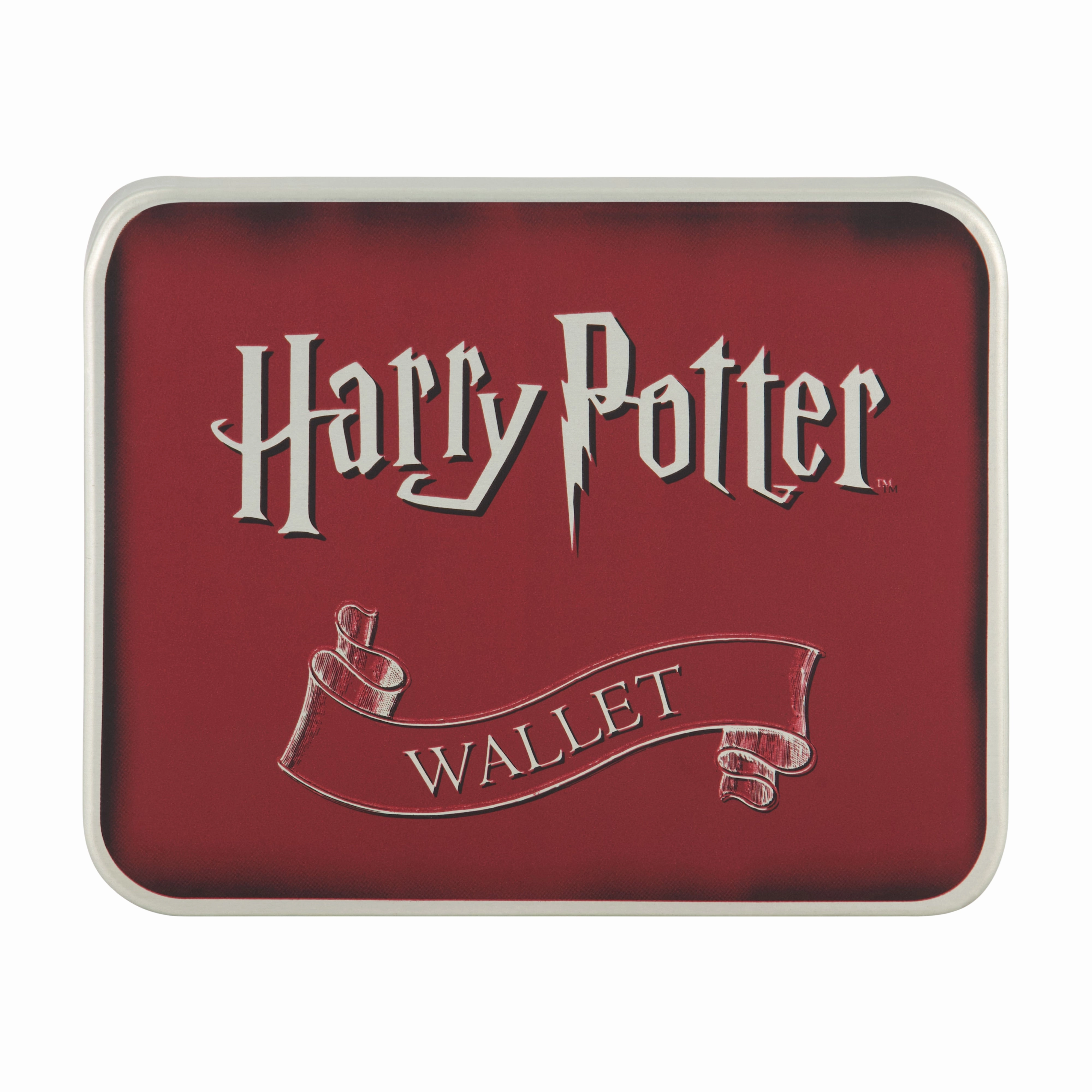 WB HARRY POTTER Lightining Bolt And Glasses in Burgundy Bifold Wallet, Slim Wallet with Decorative Tin for Men and Women ecco Shoes