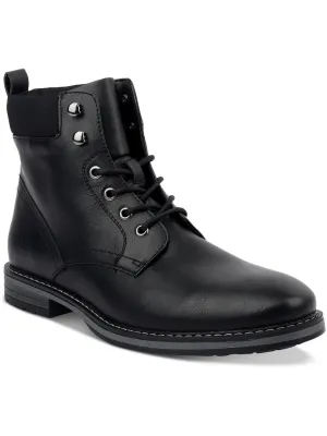 Westin Mens Faux Leather Lace-Up Ankle Boots