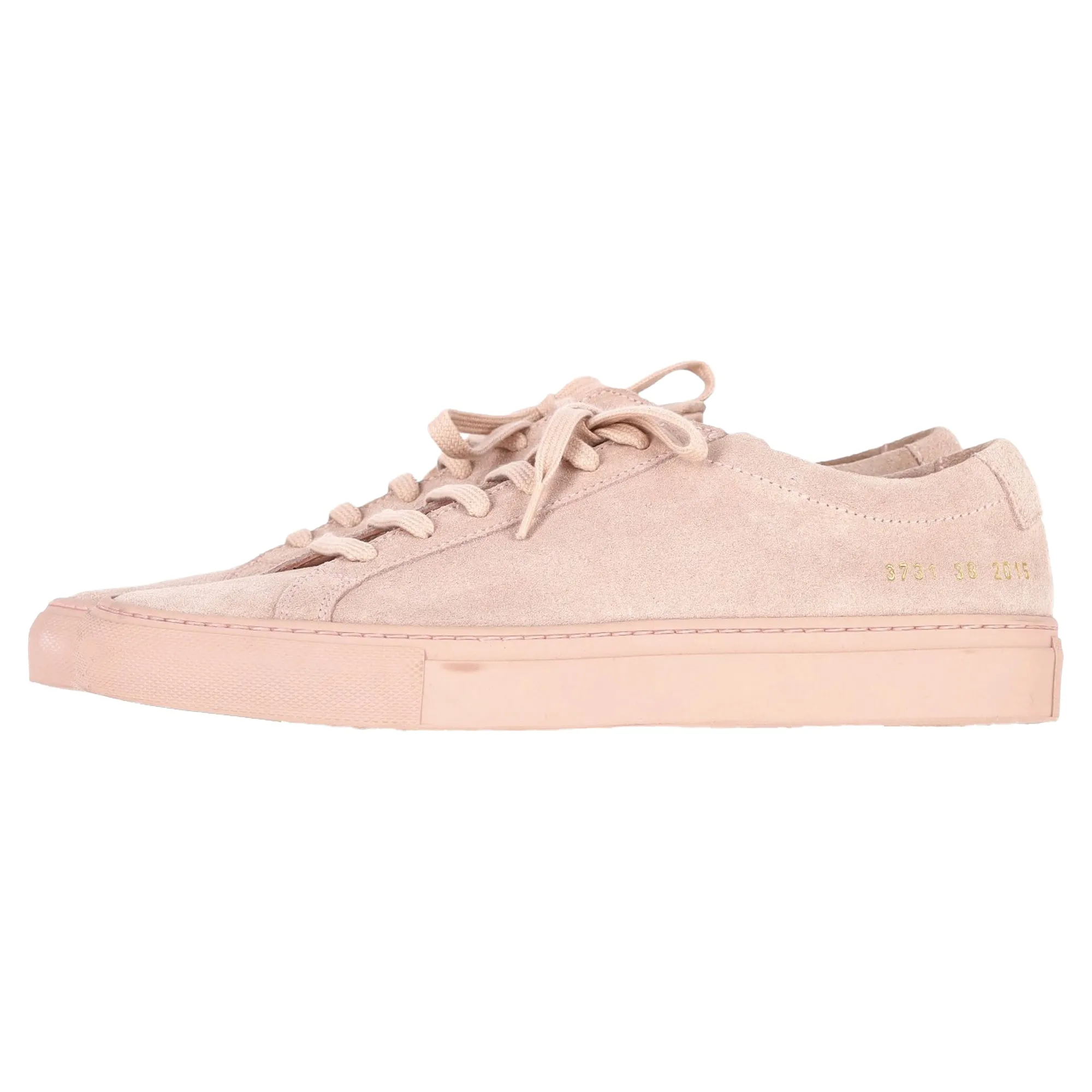 Woman by Common Projects Achilles Sneakers in Pink Suede