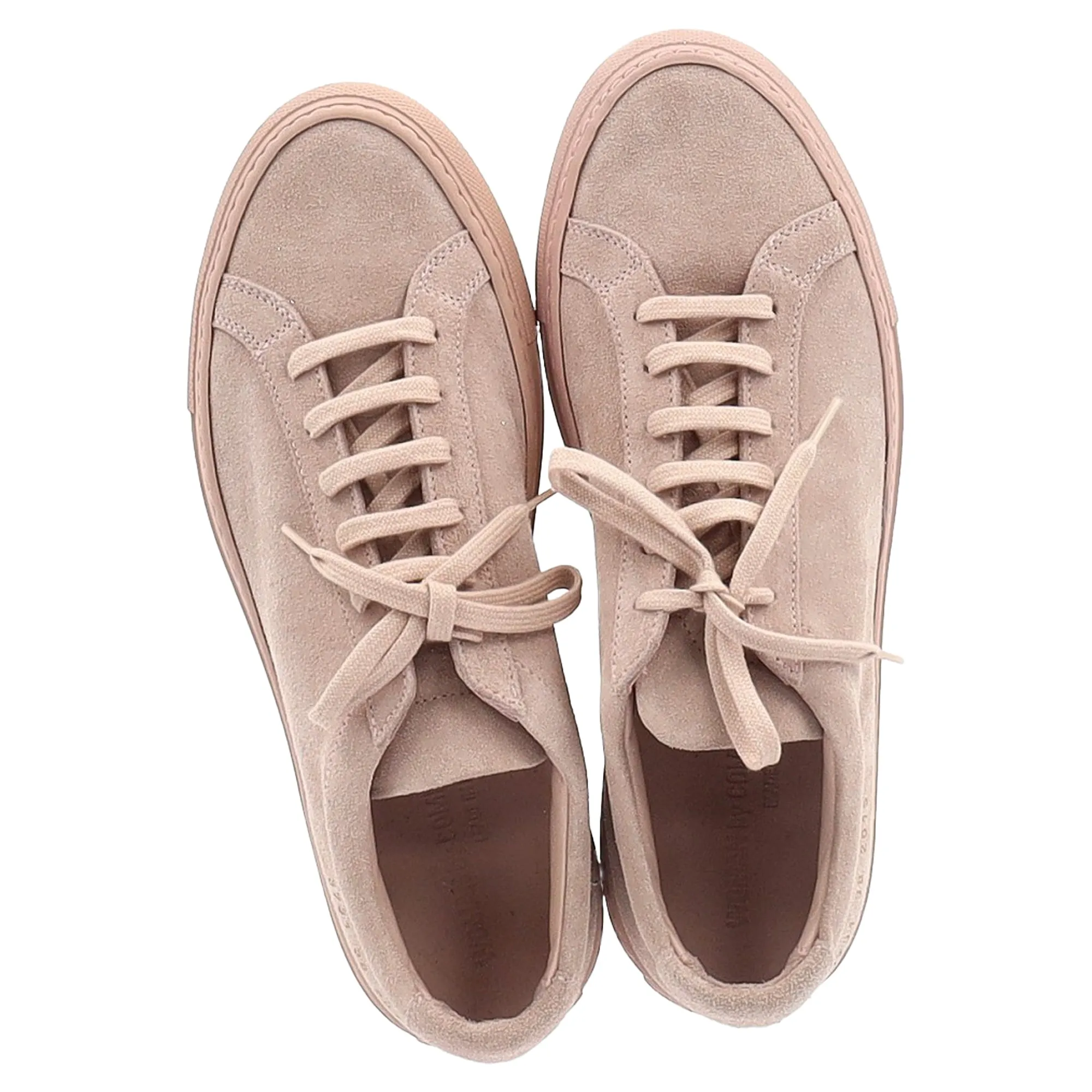 Woman by Common Projects Achilles Sneakers in Pink Suede