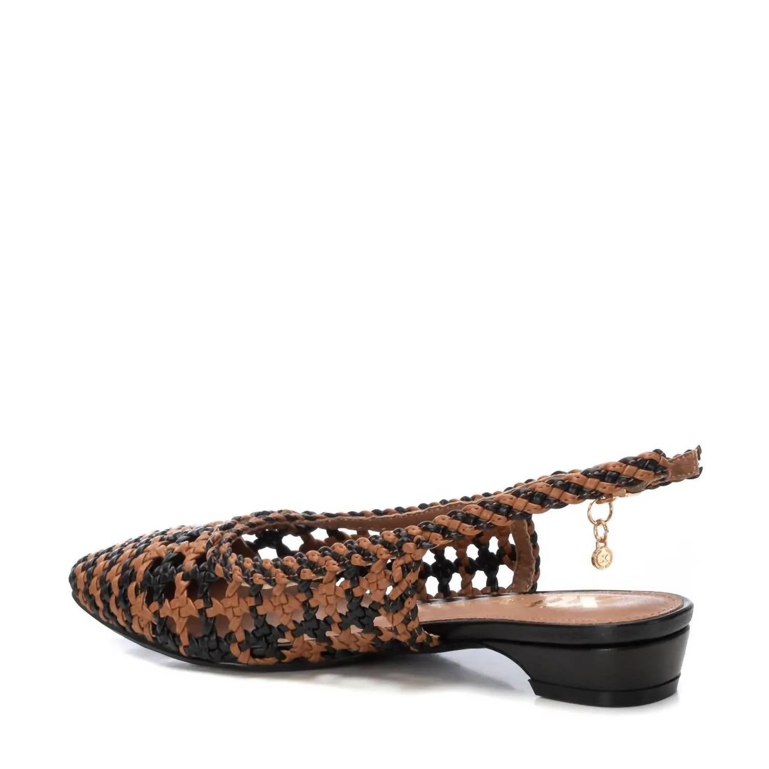 Women's Braided Flats In Camel