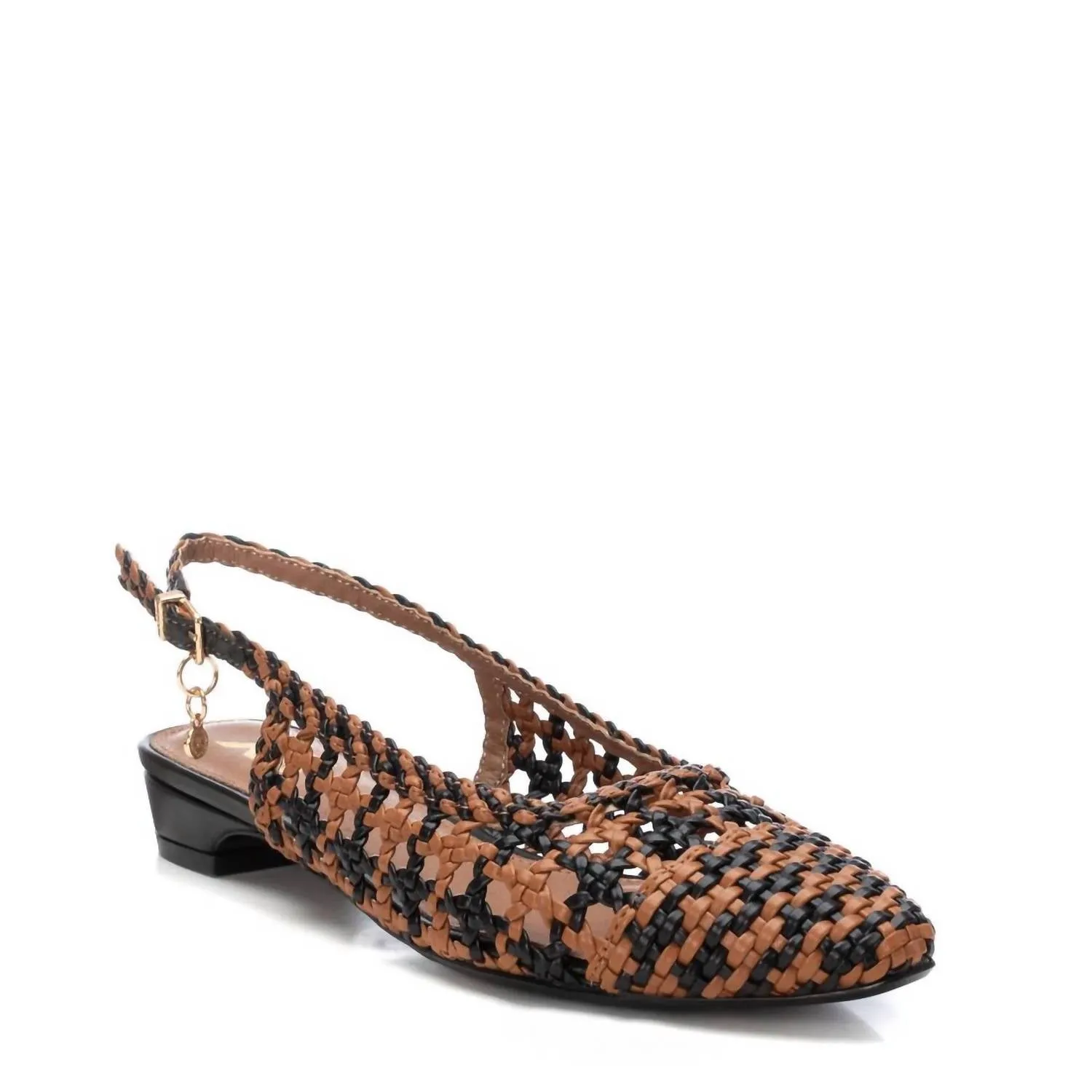 Women's Braided Flats In Camel