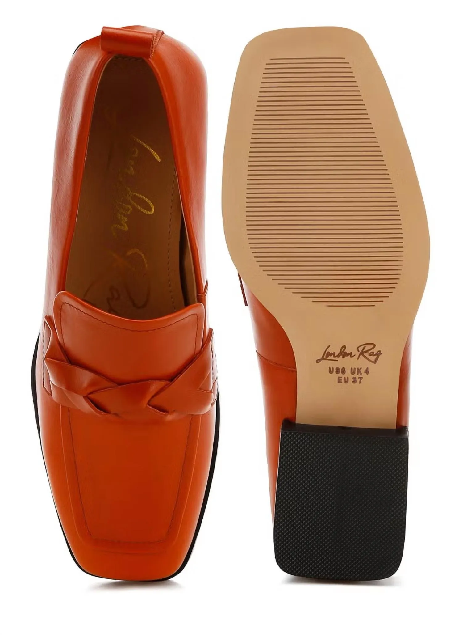 Women's Braided Loafer In Cognac