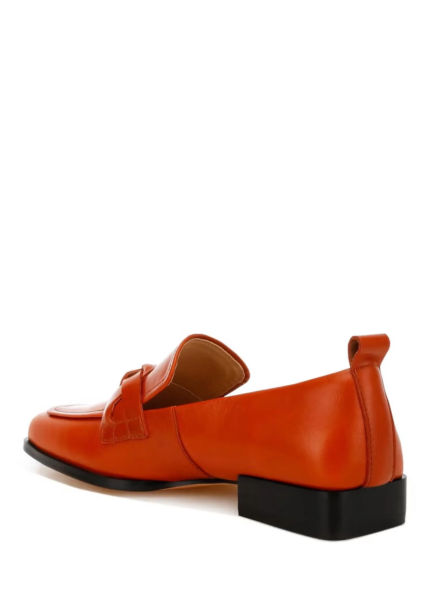 Women's Braided Loafer In Cognac