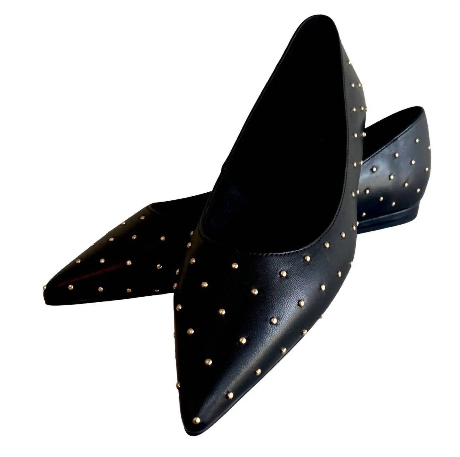 Women's Brie Pointed Flat Shoes In Black/gold