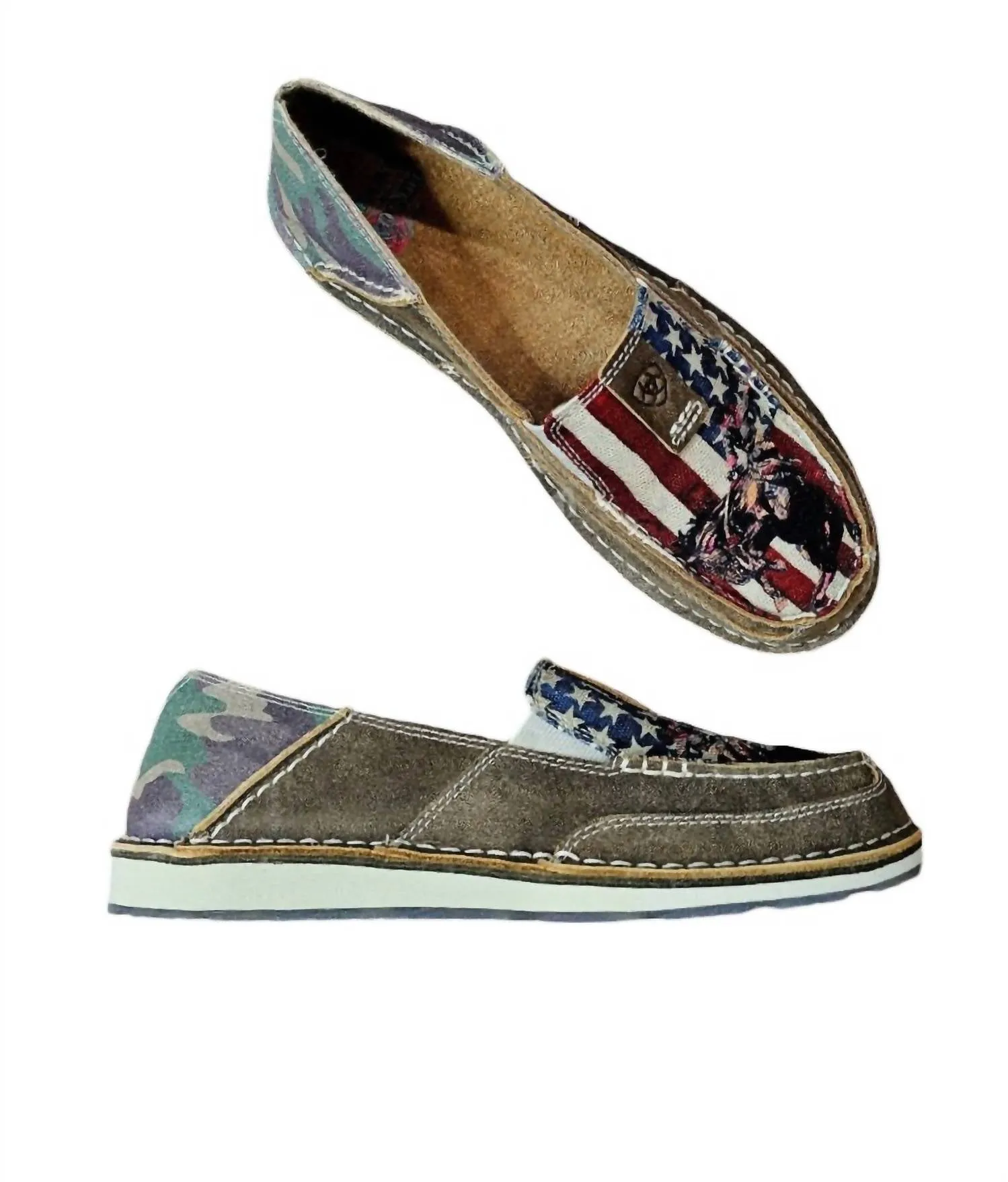 Women's Cruiser American Cowboy Slip On Shoes In Brown