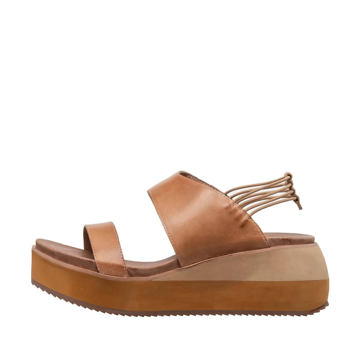 Women's E10 Fanny Platform Sandals In Cognac
