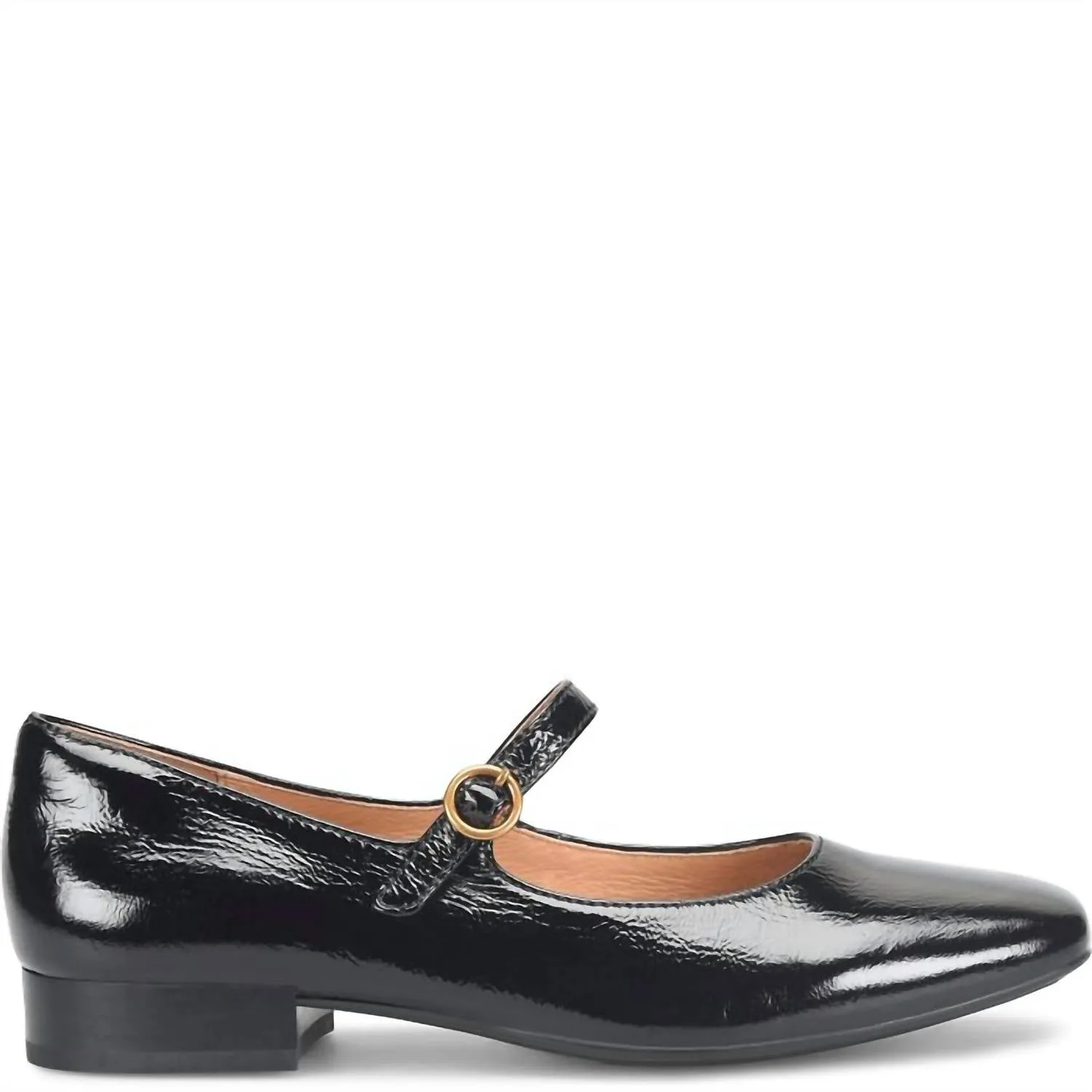 Women's Elsey Flats In Black Patent