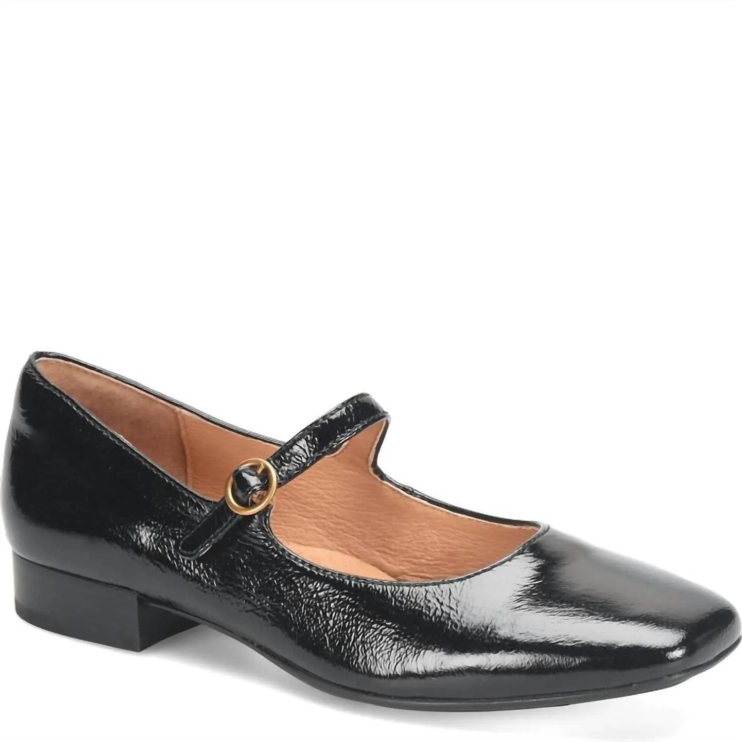Women's Elsey Flats In Black Patent