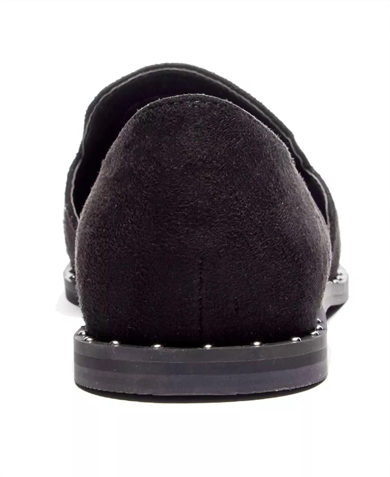 Women's Emy Pointed Toe D'orsay Flats In Black Fine Suede