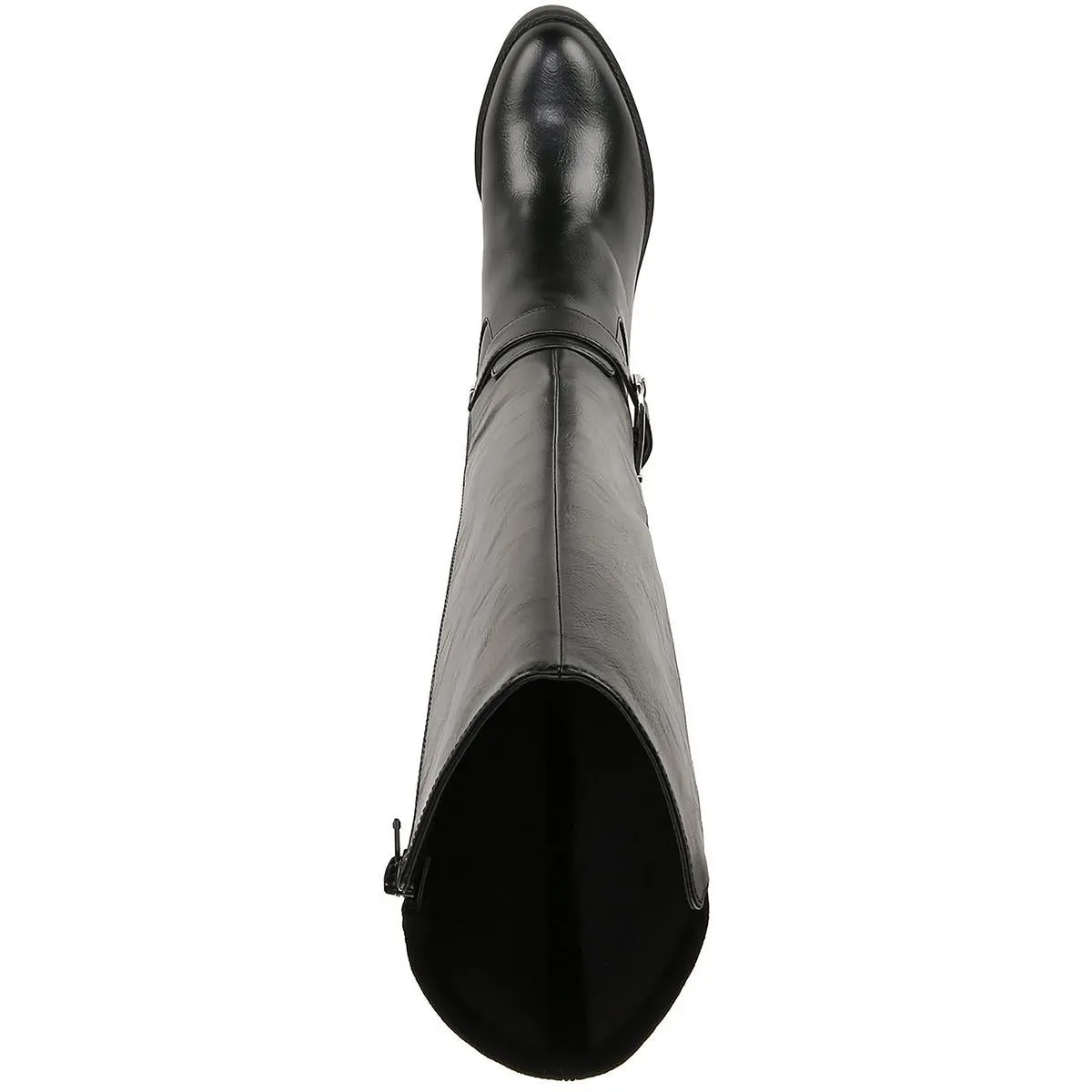 Womens Faux Suede Wide Calf Knee-High Boots
