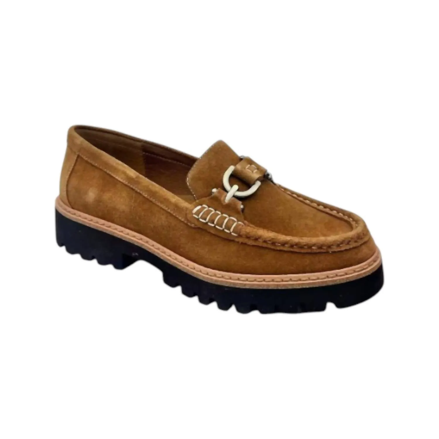 Women's Helio Loafers In Saddle Calf Suede