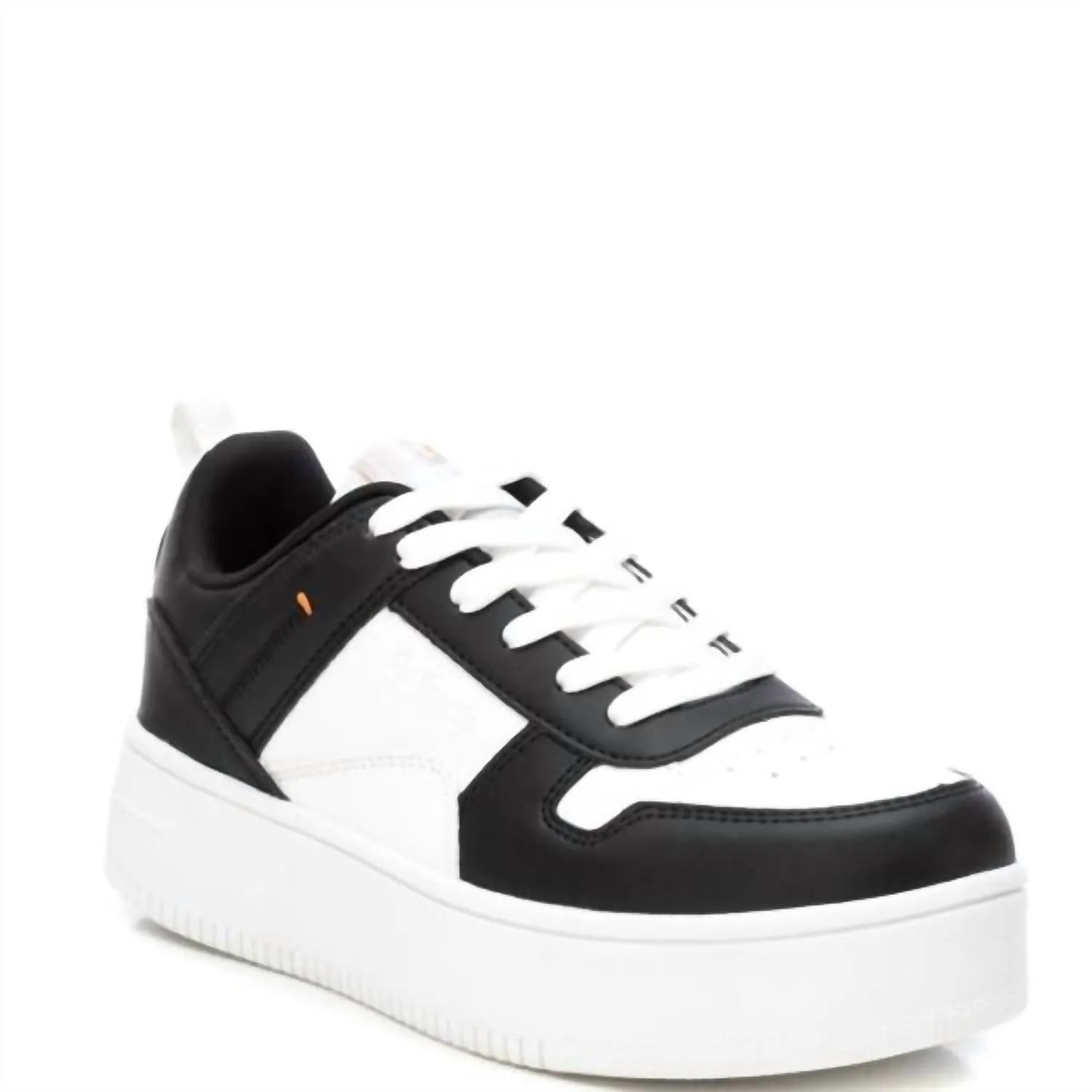 Women's Lace Trainer Sneakers In Black