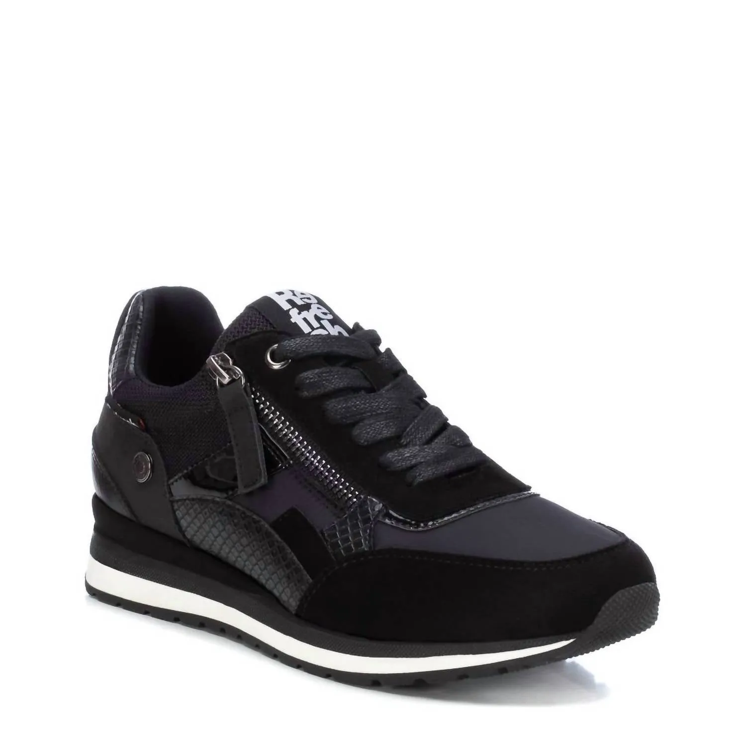 Women's Lace-Up Sneakers In Black