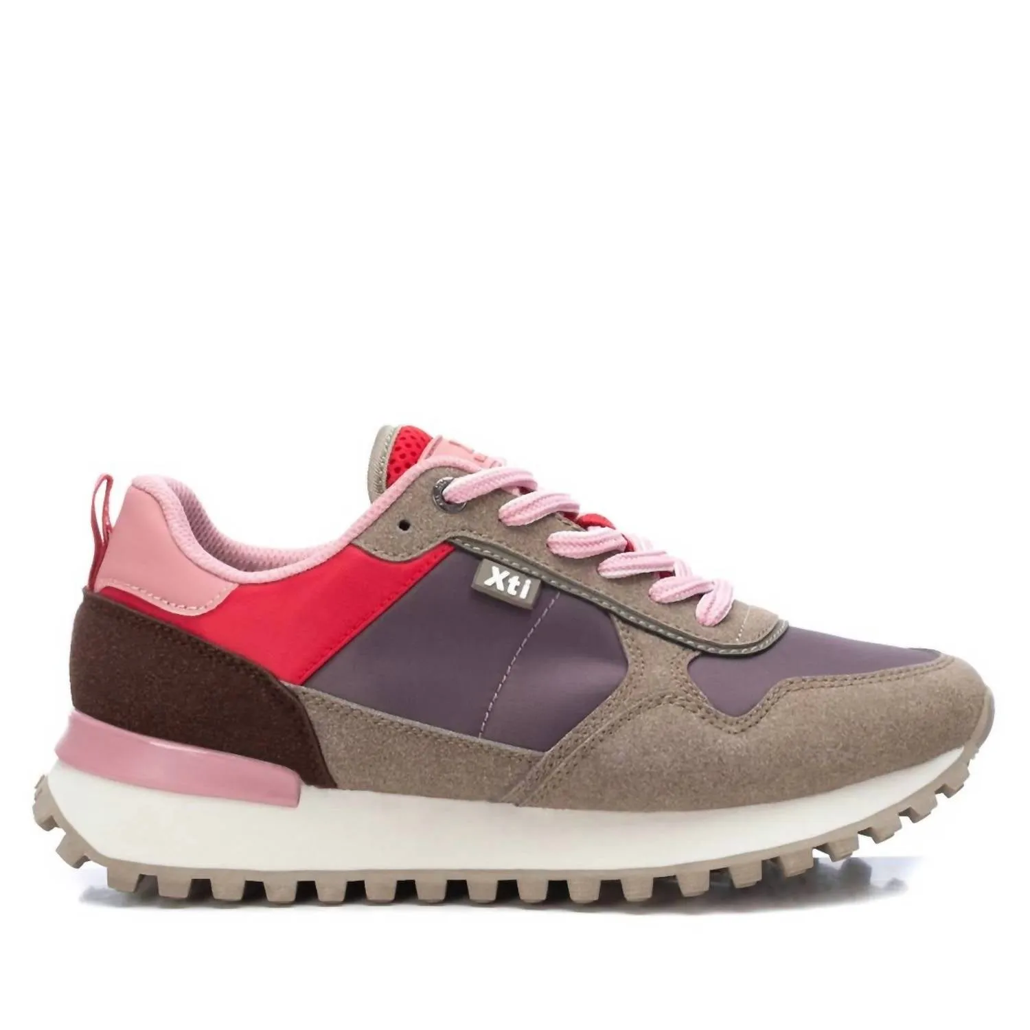 Women's Lace-Up Sneakers In Purple