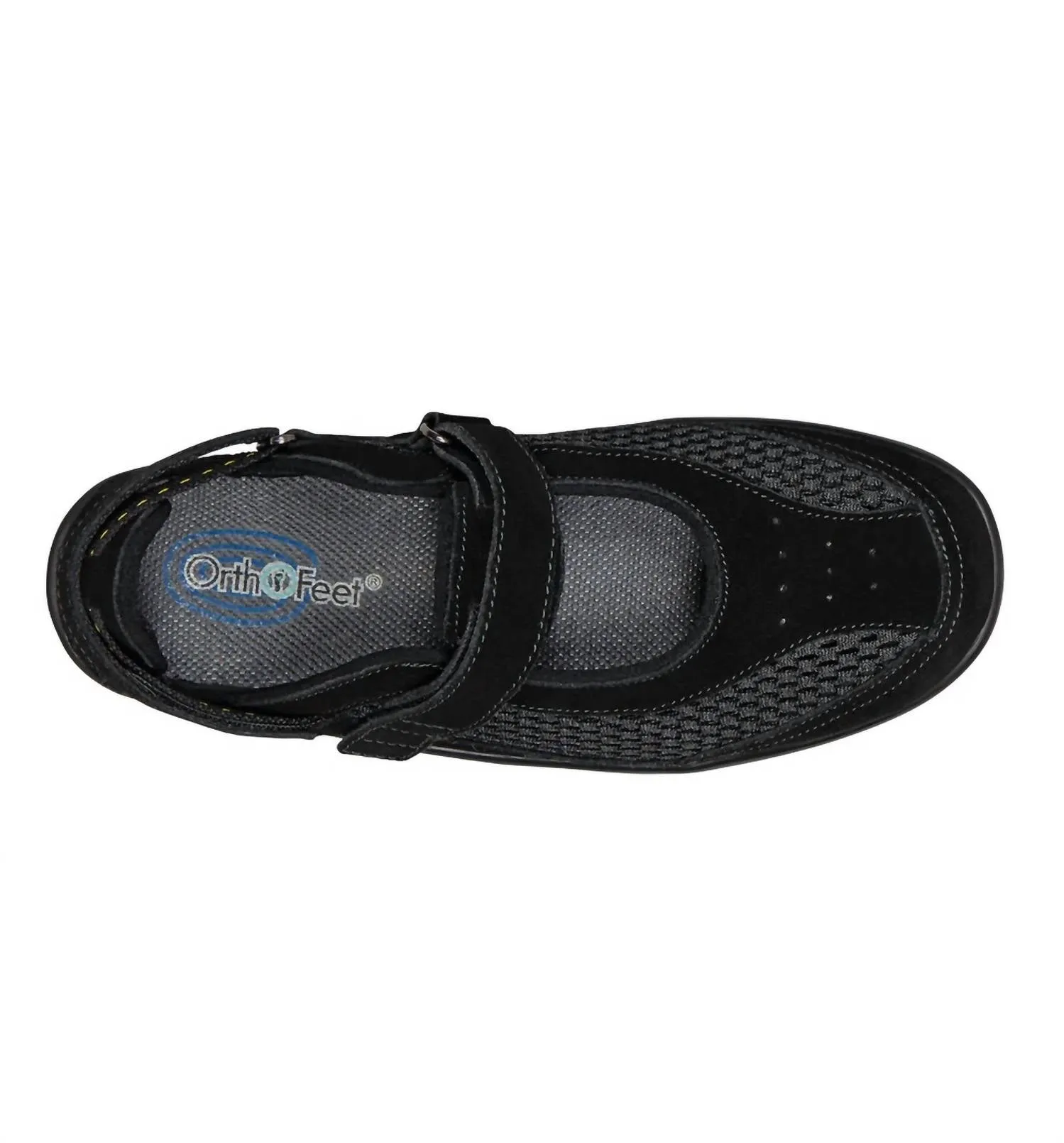 Women's Sanibel Mary Jane Shoes - Xxw Width In Black